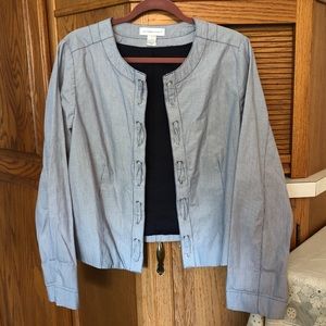 Jacket lightweight Navy/White Pinstripe Cotton